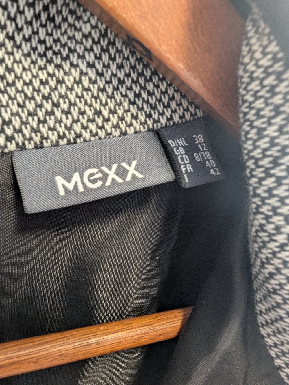 Mexx Belted Tweed Dress – Sleeveless Herringbone Workwear Mini - Picture 7 of 7